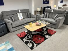 Ex-Display Red Rose Dallas 2 & 3 Seater Sofa Set | Col: Paris Grey | RRP £2,099