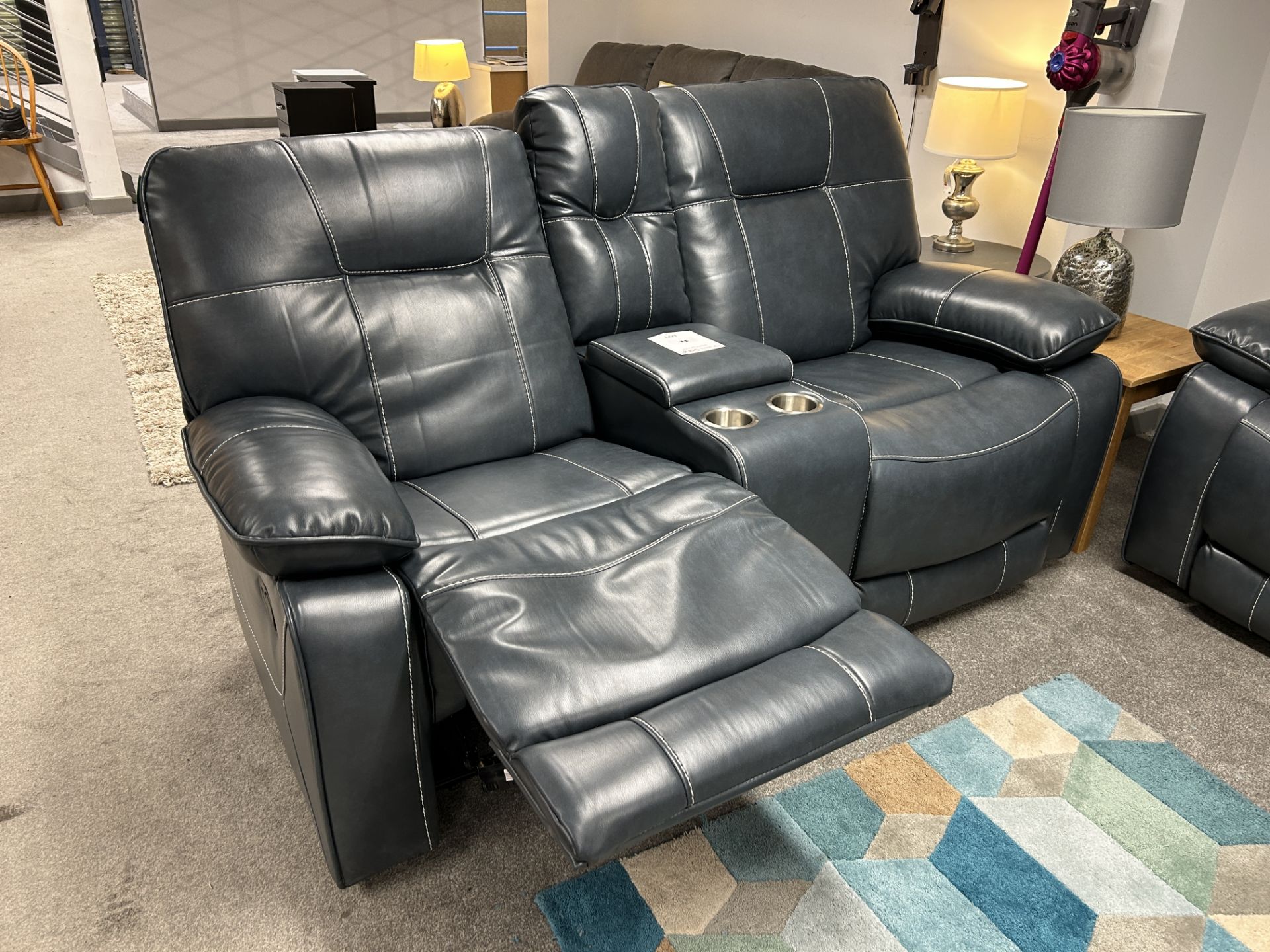Ex-Display RS Furniture Santana 2 & 3 Seater Console Recliner Set | RRP £2,399 - Image 4 of 4