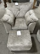 Ex-Display Buoyant Nevada Armchair w/ Foot Stool | RRP £699