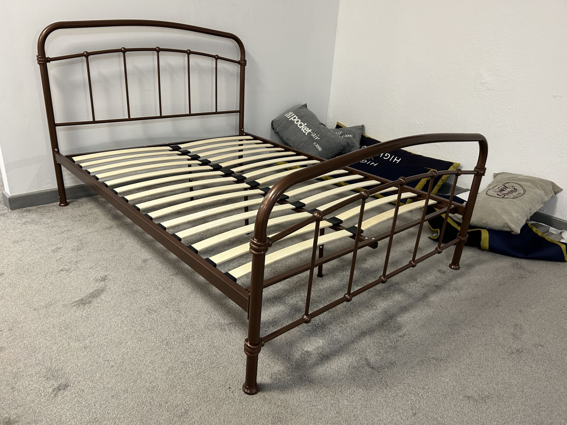 Ex-Display Double Size Metal Bed Frame Set - Image 3 of 3