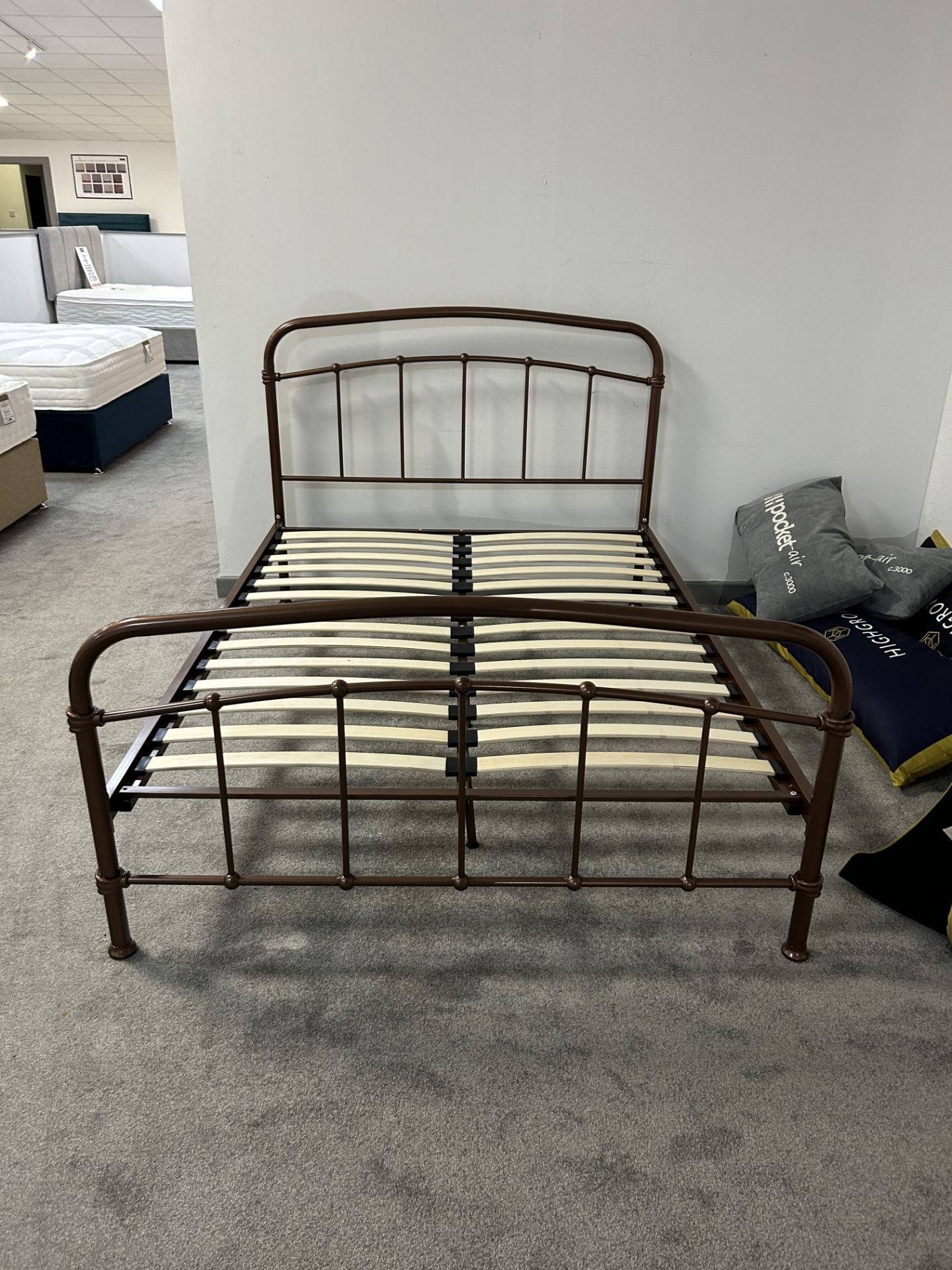 Ex-Display Double Size Metal Bed Frame Set