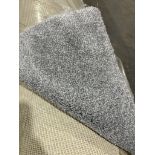 3 x Various Sized Plush Grey Carpets