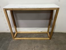 Ex-Display Side Table with Marble Effect Top