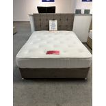Ex-Display King Size Bed Set incl: Dream Vendor Emperor 150cm Mattress, Base & Headboard | RRP £799