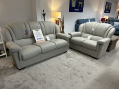 Ex-Display Mini Divano Lisa 2 & 3 Seater Leather Sofa Set | RRP £2,799