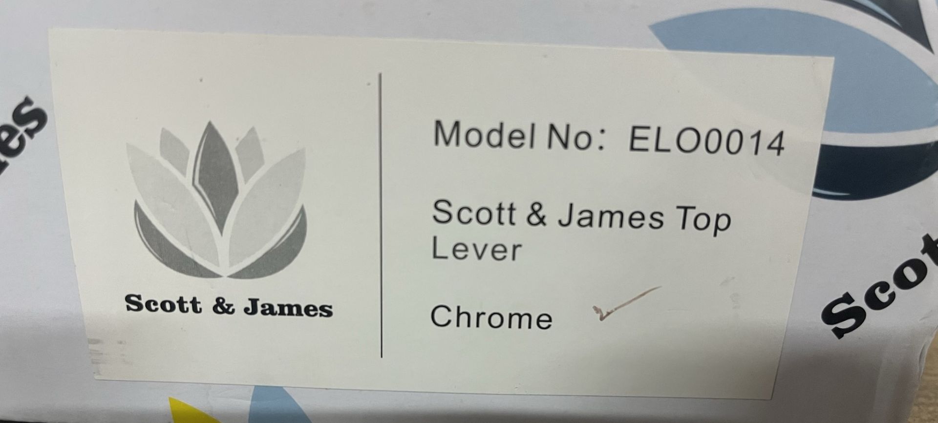 Ex Display Scott & James ELO0014 Top Lever Tap - Chrome - Image 2 of 2