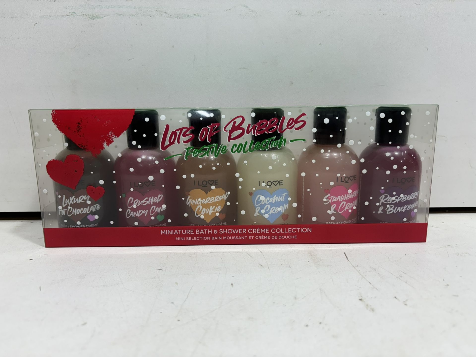 12 x I Love Cosmetics Lots of Bubbles Bath & Shower Creme Festive Collection Gift Sets