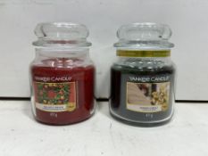 26 x Various Scented Medium Jar Yankee Candles - See Description