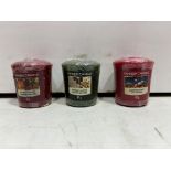 205 x Various Scented Yankee Candle Samplers Votive Scented Candles, 50g