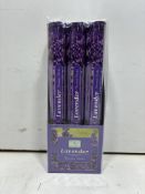 25 x Packs of Sense Aroma 20cm Lavender Incense Sticks (6 tubes per pack, 20 incense per tube)