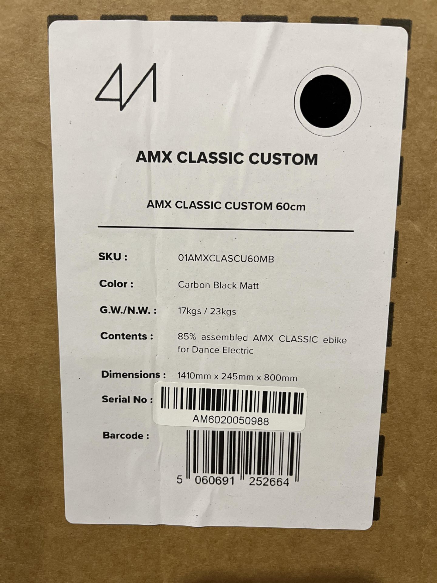 Analog Motion AMX Classic Custom E-Bike 60cm - Image 3 of 3