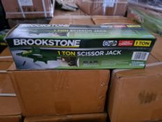 50 x Brookstone 1 Tonne Scissor Jacks | Total RRP £750