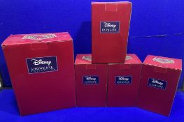 5 x Disney Showcase Collection Figurines - As Pictured