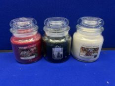 25 x Various Scented Medium Jar Yankee Candles - See Description