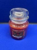 27 x Red Apple Wreath Medium Jar Yankee Candles | 411g