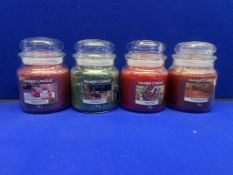 27 x Various Scented Medium Jar Yankee Candles - See Description