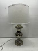 Ex-Display Silver Metal Table Lamp