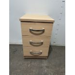 Ex-Display Tan 3 Drawer Narrow Chest