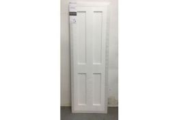 Deanta White Primed Eton Interior Door | 1981mm x 686mm x 35mm