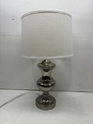 Ex-Display Silver Metal Table Lamp