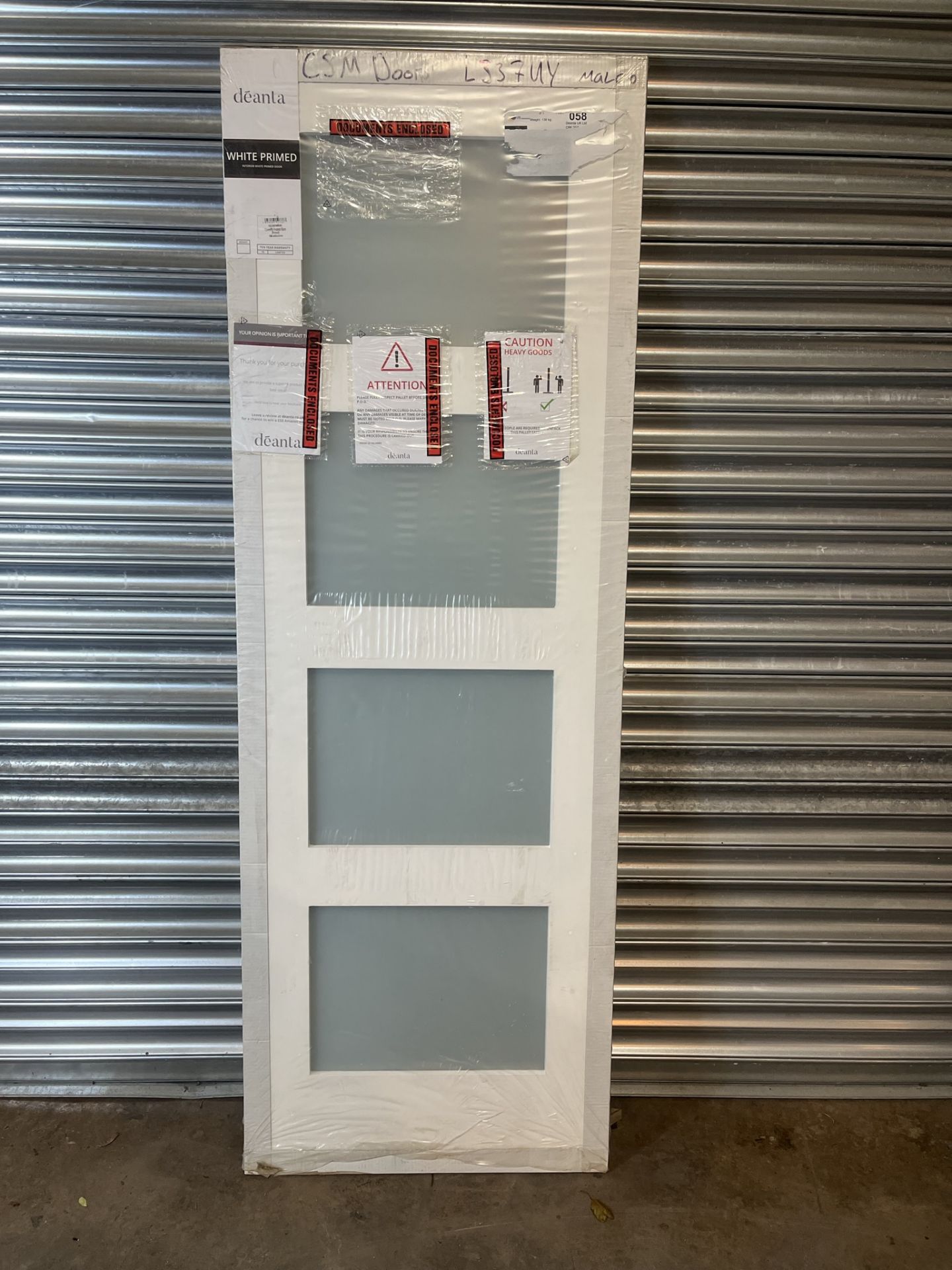 Deanta Pre-Finished Coventry Frosted Glaze Internal Door | 1981mm x 686mm x 35mm