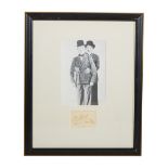 LAUREL AND HARDY | SIGNED CUT SHEET AND PHOTO