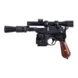STAR WARS - THE FORCE AWAKENS | HARRISON FORD "HAN SOLO" DL-44 BLASTER PROP (WITH DVD)