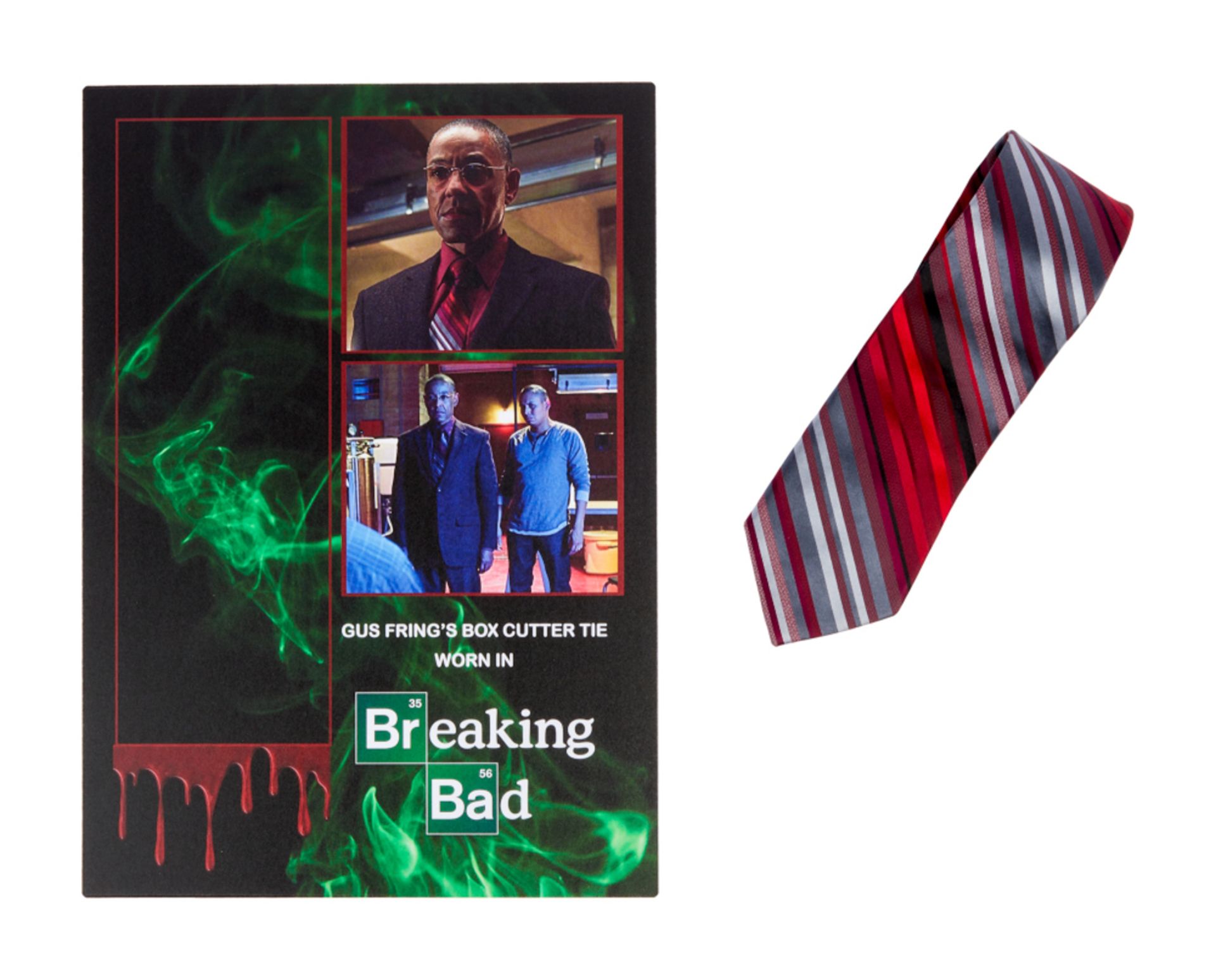 BREAKING BAD | GIANCARLO ESPOSITO "GUS FRING" TIE WITH DISPLAY BOARD