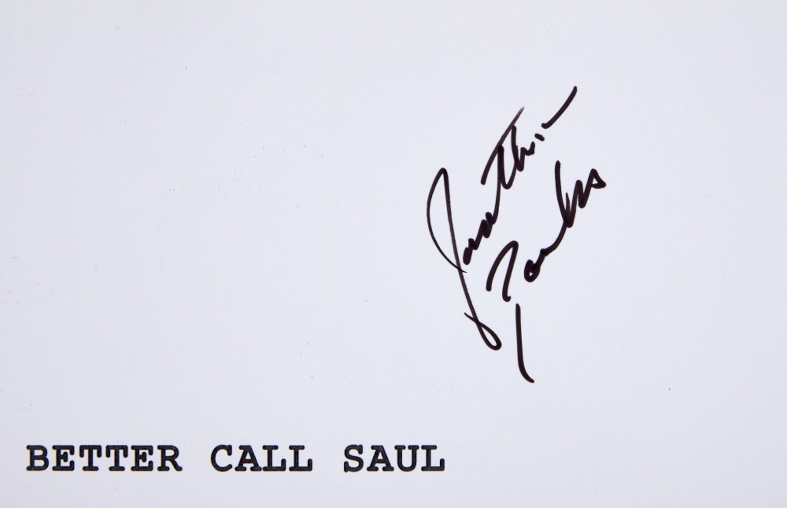 BETTER CALL SAUL | CAST AND CREATOR-SIGNED "SWITCH" SCRIPT COVER - Image 2 of 5