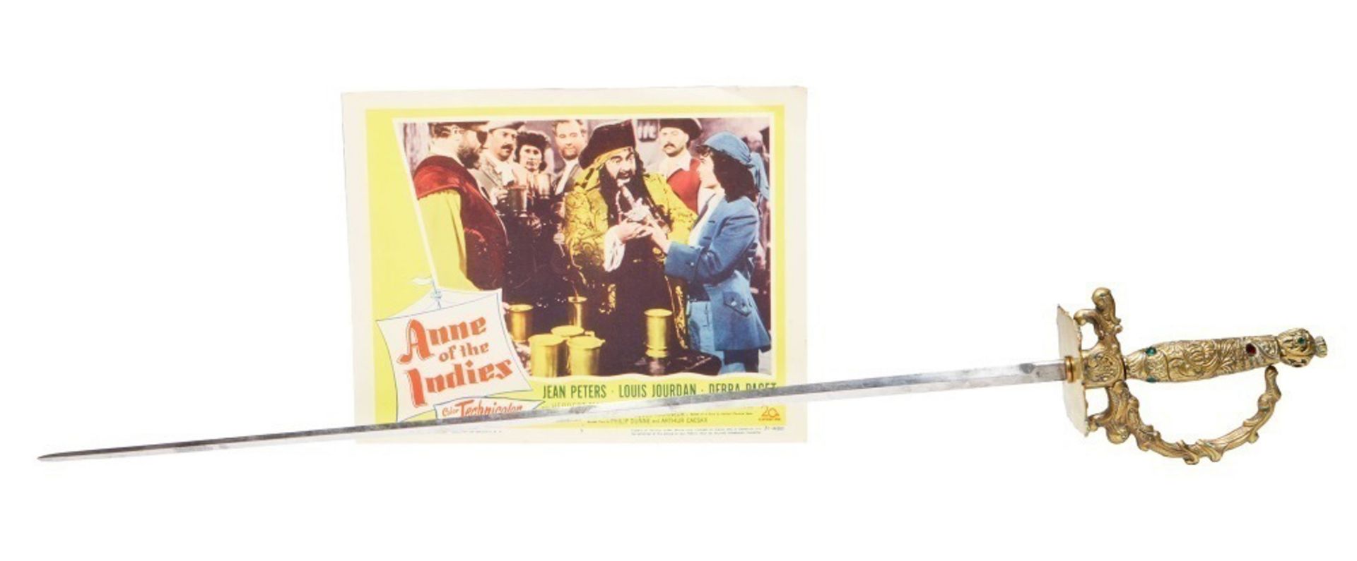 ANNE OF THE INDIES | JEWELED SWORD AND SCABBARD (WITH LOBBY CARD AND DVD)