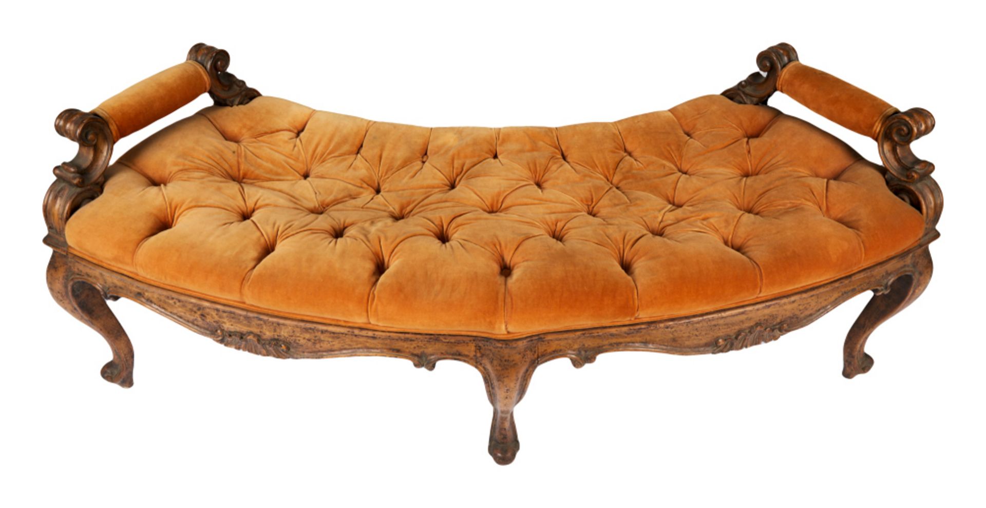 ROBERT EVANS | UPHOLSTERED CURVED BENCH - Image 14 of 18