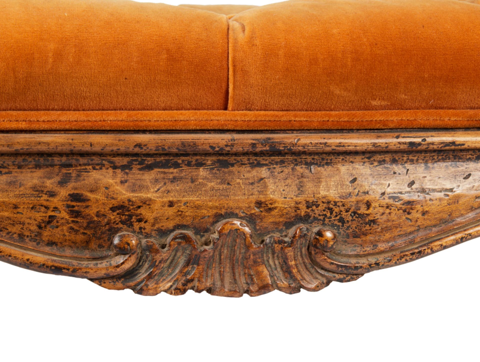 ROBERT EVANS | UPHOLSTERED CURVED BENCH - Image 11 of 18