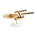 STAR TREK - FIRST CONTACT | 24K GOLD-PLATED U.S.S. ENTERPRISE NCC-1701 MODEL (WITH DVD)