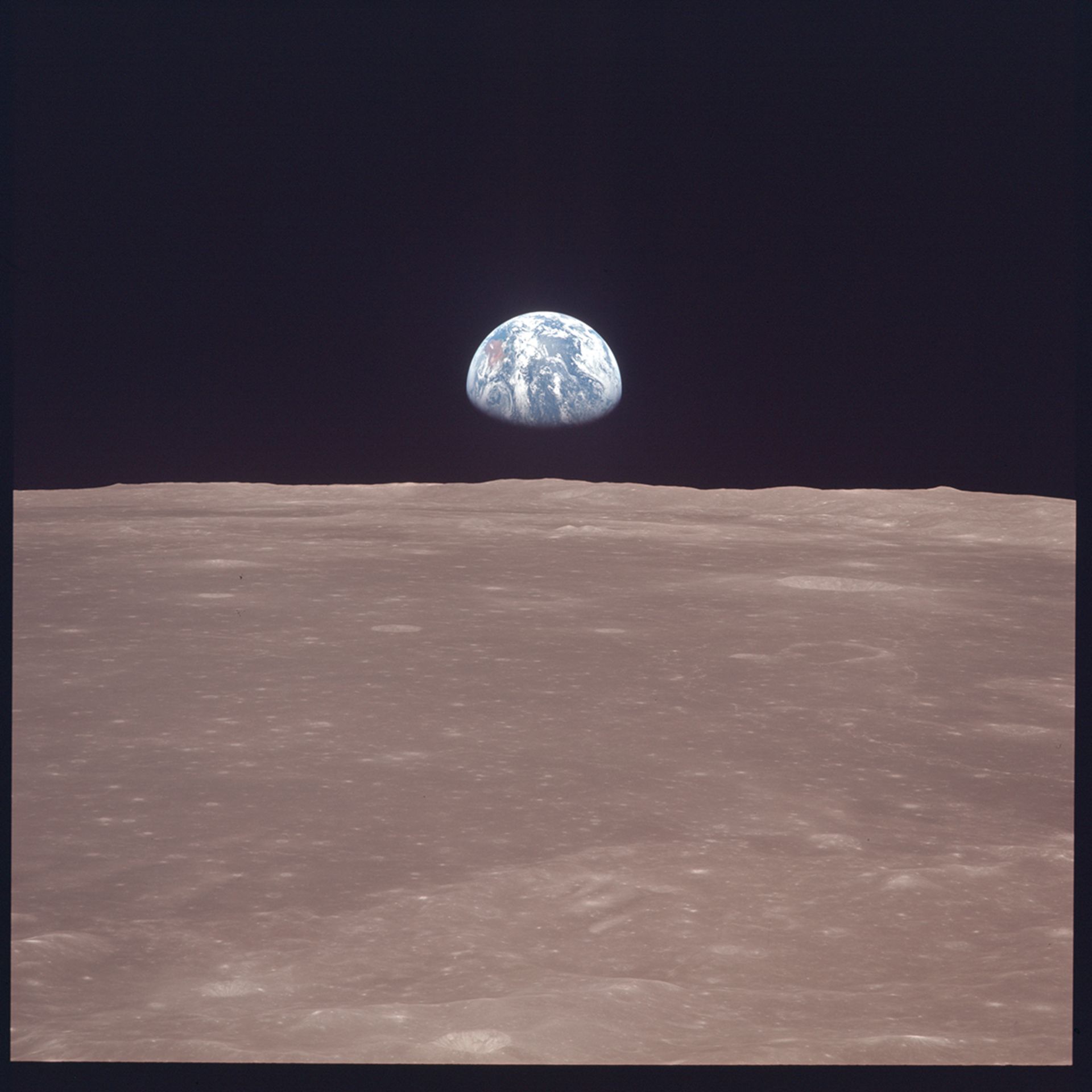 NASA, Großformat. Mission Apollo 11. Vom Kommandomodul der Apollo 11-Mission aus beobachtete