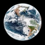 NASA, Großformat. Blue Marble, aufgenommen vom geostationären Beobachtungssatelliten der NASA zur