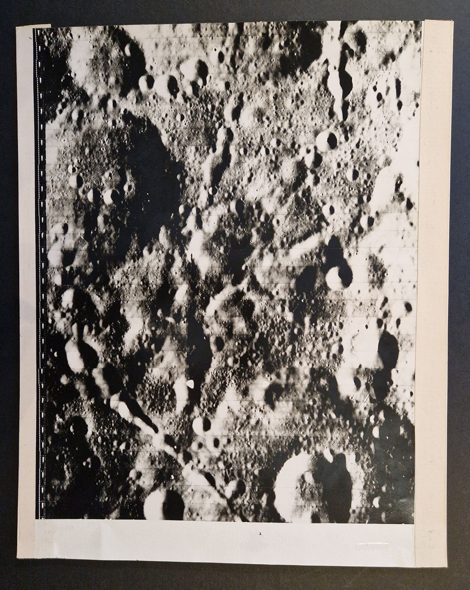 NASA, Großformat. Rare, Lunar Orbiter Mission. Die dunkle Seite des Mondes. Circa 1965. Ziel der