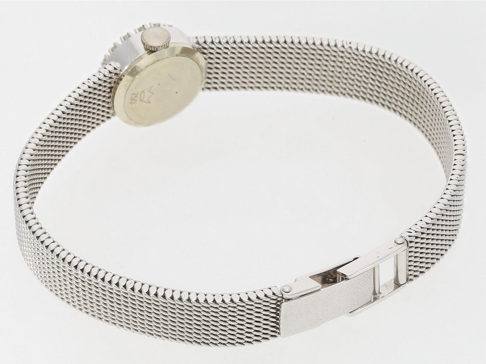 Armbanduhr: vintage Damenuhr der Marke Enicar, 18K Weißgold - Bild 2 aus 2