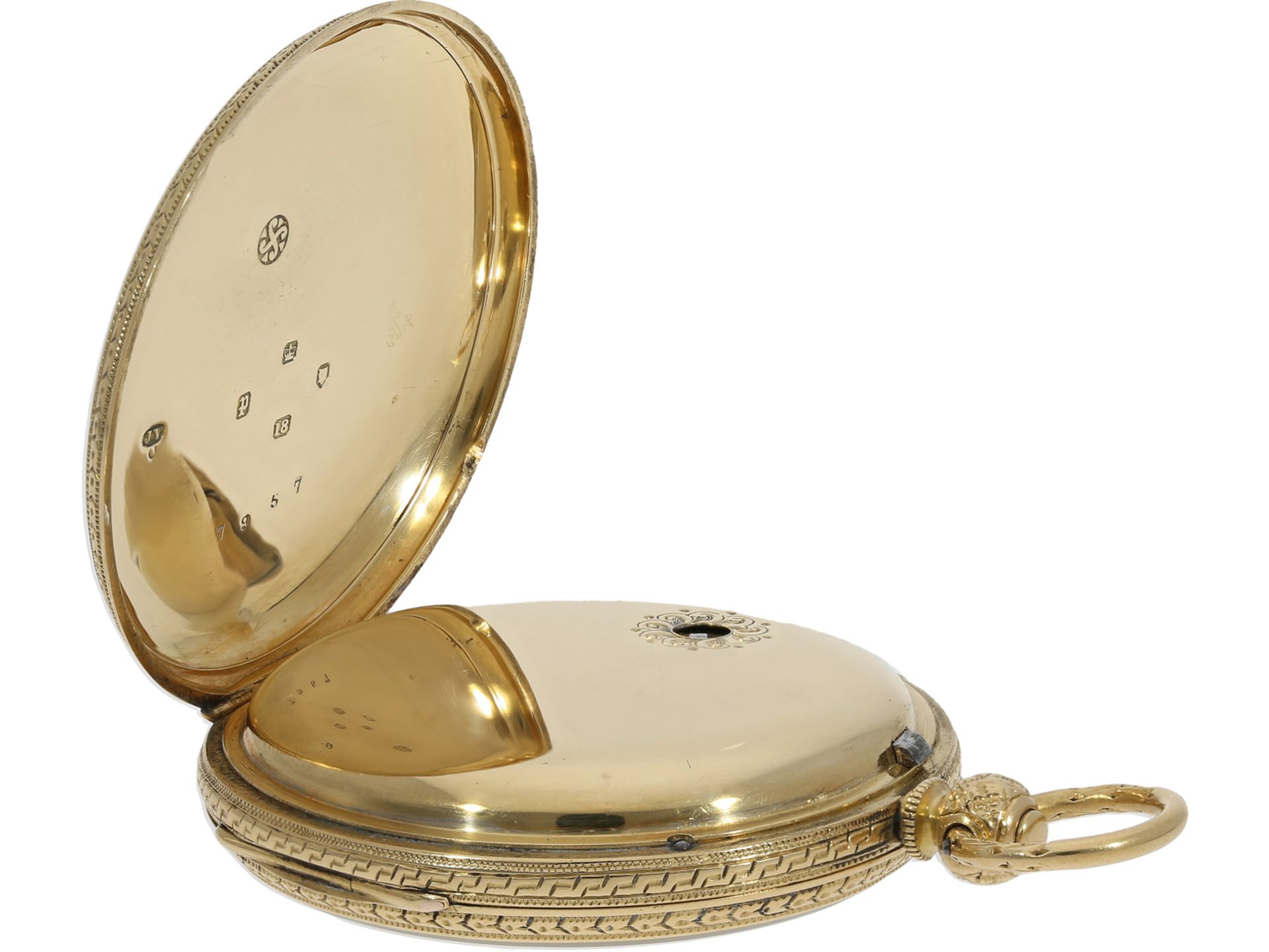 Taschenuhr: goldene Taschenuhr, London ca.1870 - Bild 3 aus 5