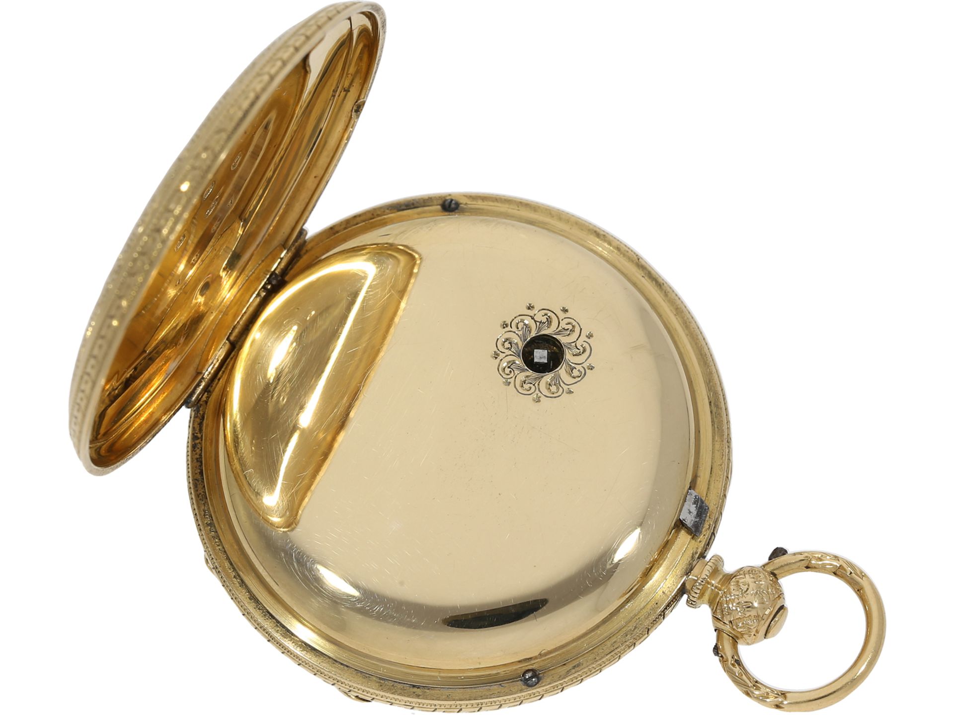Taschenuhr: goldene Taschenuhr, London ca.1870 - Bild 4 aus 5