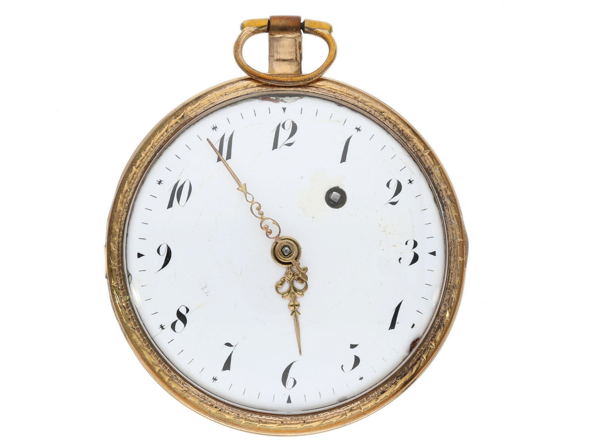 Interessante frühe Taschenuhr, signiert Mallet a Paris, ca.1824