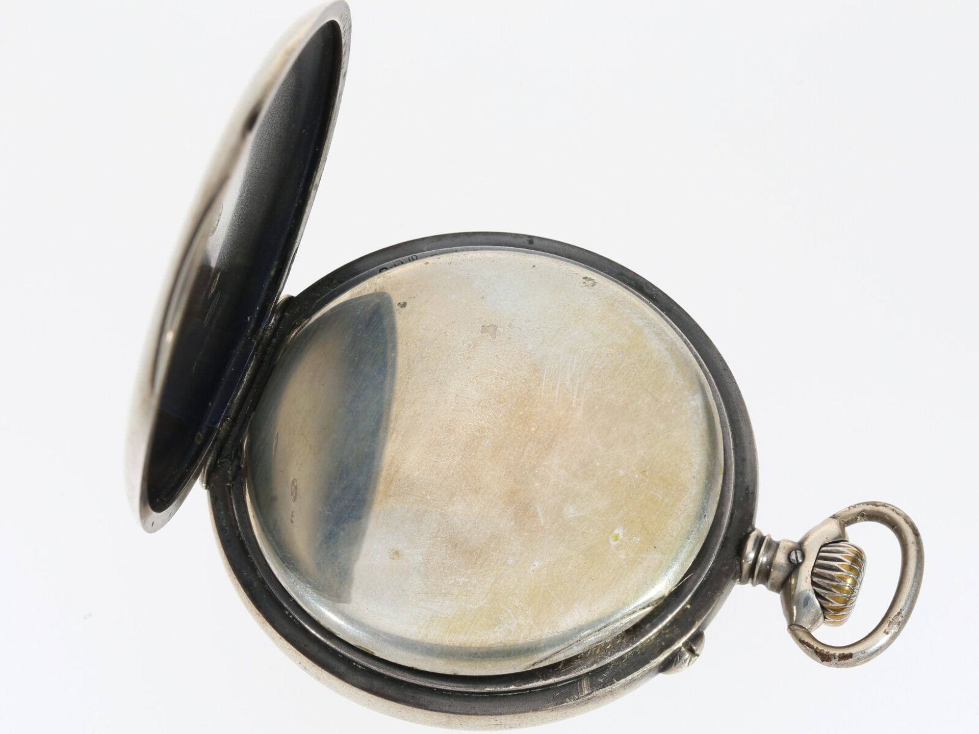 Taschenuhr: rare IWC Militär-Taschenuhr, Silber "Corps of Engineers" - Bild 3 aus 4