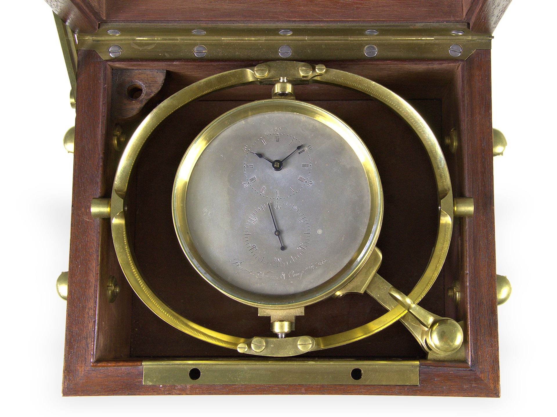Marinechronometer: bedeutendes Marinechronometer von Breguet, No.278, verkauft 1839 - Bild 7 aus 8