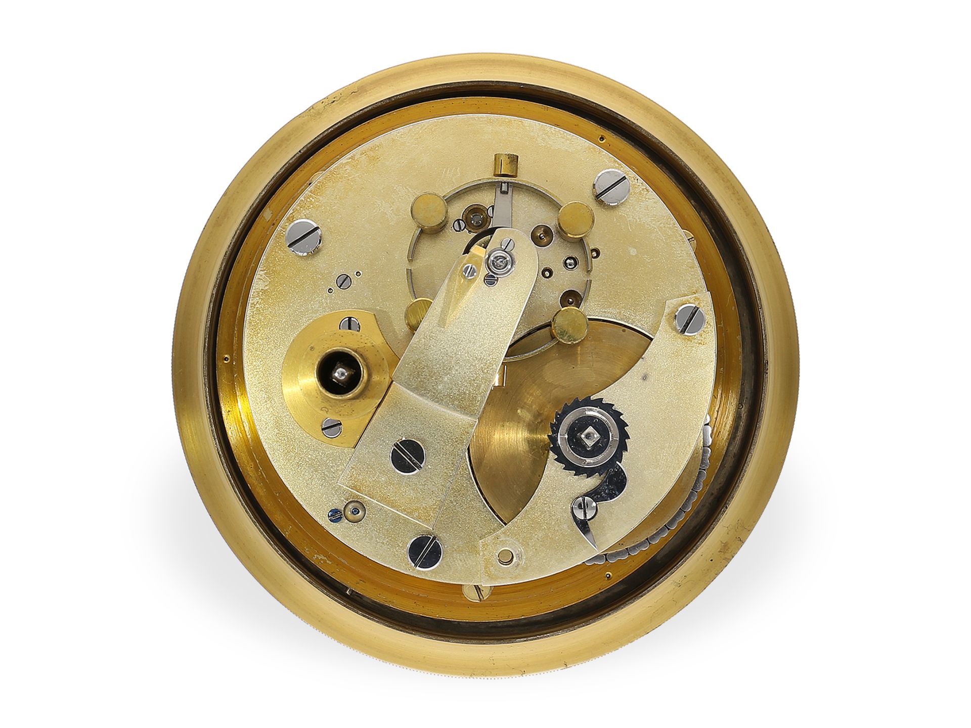 Hochfeines Glashütter Chronometer der Deutschen Kriegsmarine , Franz Lidecke Geestemünde Nr.564, ca. - Bild 3 aus 9