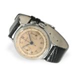 Armbanduhr: früher Stahl-Chronograph mit 2-tone-dial, Alpina, 30iger-Jahre