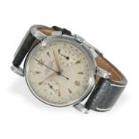 Armbanduhr: markanter "oversize" Chronograph, um 1950, Invicta "Incastar" Valjoux 22