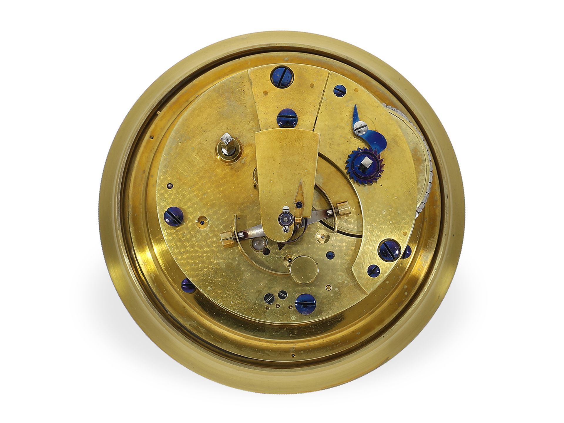 Marinechronometer: hochfeines Marinechronometer, königlicher Uhrmacher DENT LONDON No. 2837, ca. 186 - Bild 4 aus 6