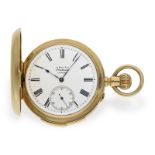 Taschenuhr: schwere Goldsavonnette mit Minutenrepetition, Le Roy London No.1371