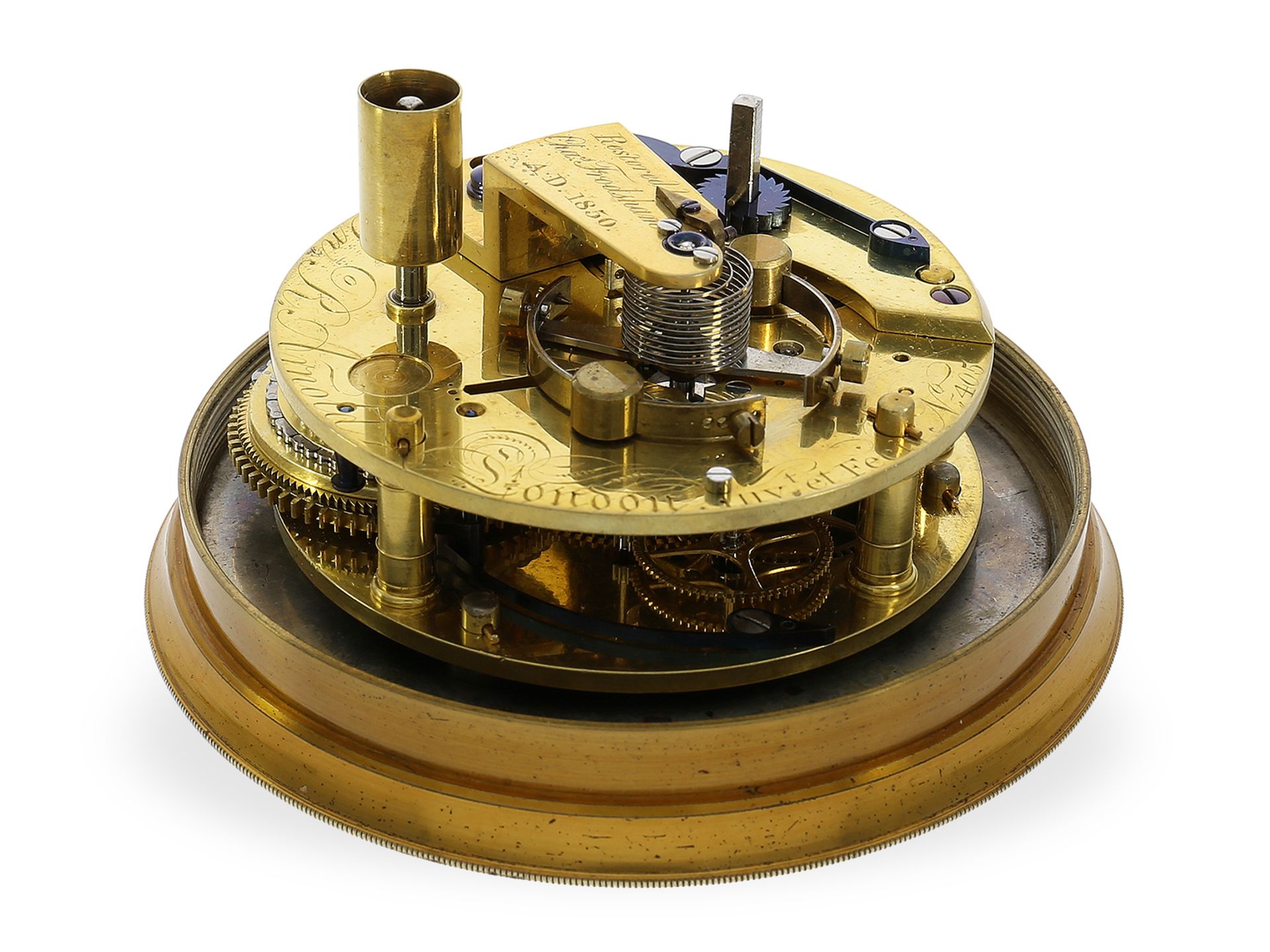 Marinechronometer: extrem seltenes, bedeutendes Chronometer, John Roger Arnold London No.405, 1812 - Bild 3 aus 8