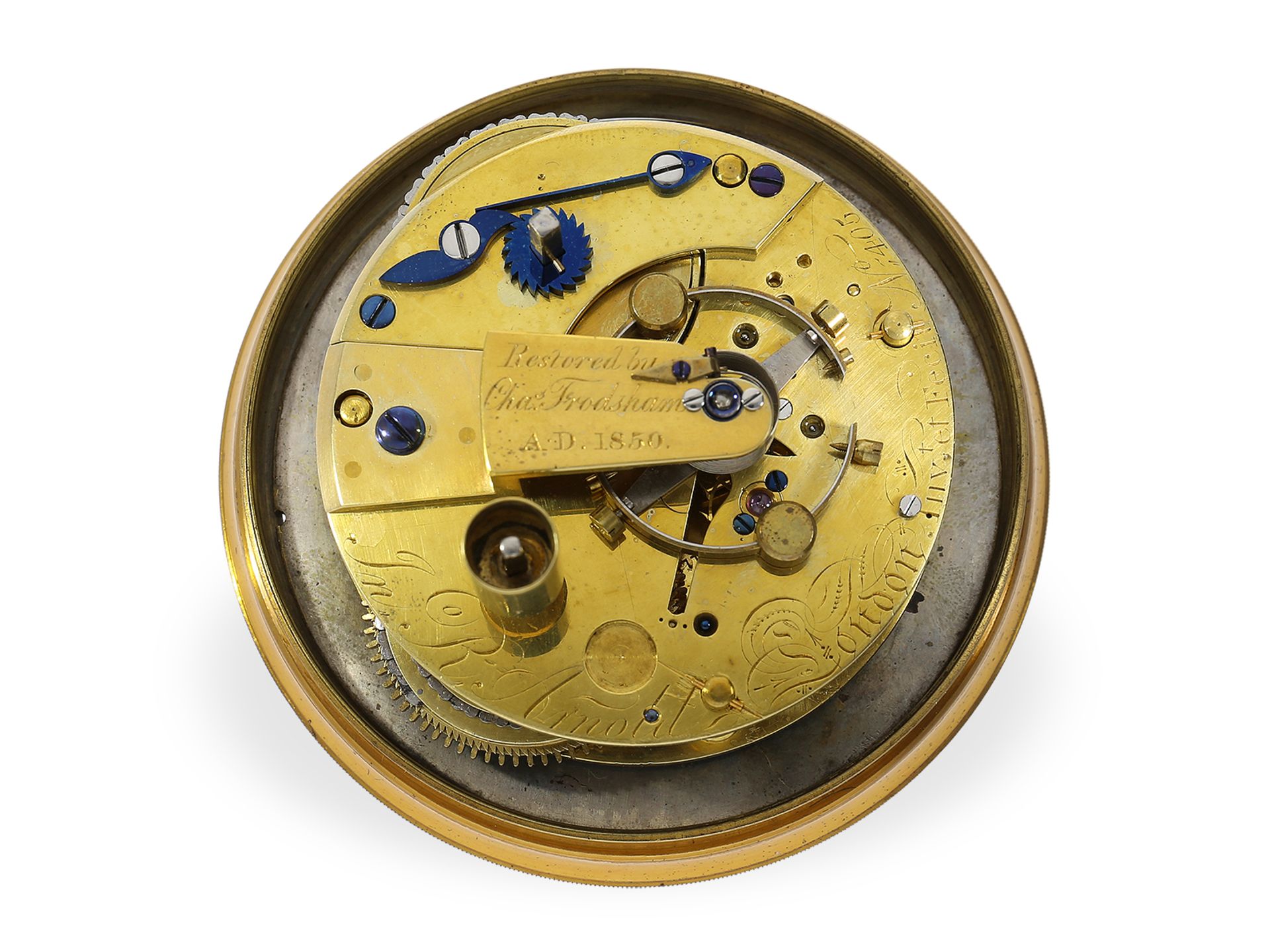 Marinechronometer: extrem seltenes, bedeutendes Chronometer, John Roger Arnold London No.405, 1812 - Bild 8 aus 8