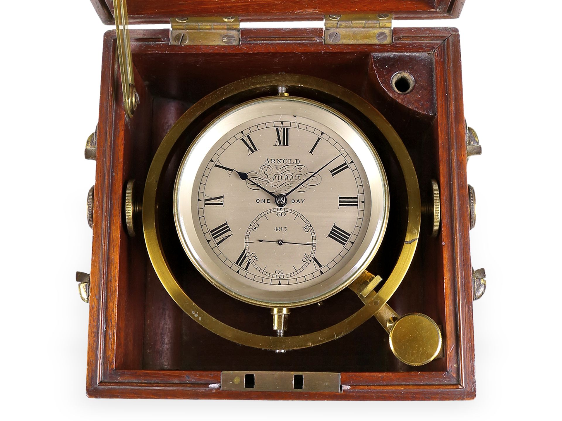 Marinechronometer: extrem seltenes, bedeutendes Chronometer, John Roger Arnold London No.405, 1812 - Bild 5 aus 8